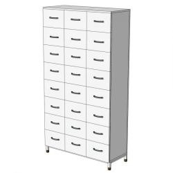 Wooden filing cabinet 800x300x2000 mm Art. no. SH-8