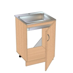 Kitchen cabinet with 1-door sink TM-1