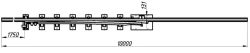 FRAMEWAY WITH STRING of type P50 of 1/9 mark (project 2941.01.000/-01)