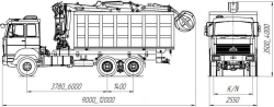 Special truck with CMU VM10L74M (metal truck with CMU), model 5908LU