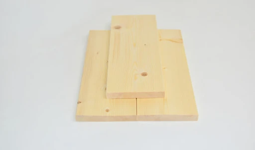 Planed Spruce Lumber Boards for Construction and Finishing