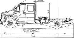 Chassis, Modification C42R36, CNG gas engine.