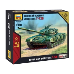 Assembled model "Soviet main battle tank T-72B"