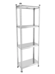 Shelving unit Beamy Simple-100-100-30/60/180-Galvanised, article number STBS30/60/180/4Zn