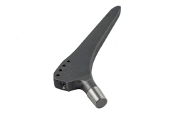 Femoral stem with "press-fit fixation".