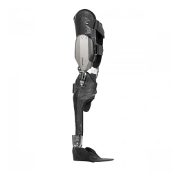 Knee and ankle joint apparatus with microprocessor controlled knee joints
