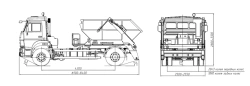 Special truck (hopper truck) PB-7028-13 on chassis KAMAZ 43253 in modification 43253-G5