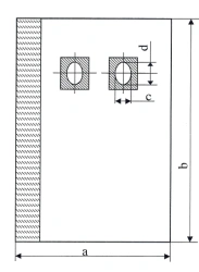 Medical sheets and tissues, single-use sterile (sheet for limiting the surgical field with 2 oval cut-outs).