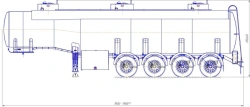 Semi-trailer tank-trailer PPTS-998810-32 for transportation of light oil products