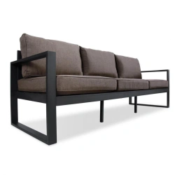 Sofa on metal frame