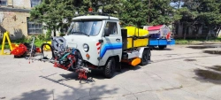Multifunctional combined machine MKM-1904-02 "Cleaner" with attachments