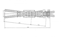 Cross-arm of type P50 grade 2/11 of project SP551-01