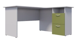 Ergonomic desk with built-in drawer unit S.P.13.1