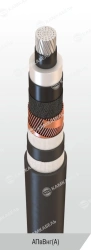 Power cable with aluminium conductors insulated with cross-linked polyethylene for voltage 6, 10, 15, 20, 30 and 35 kV of APvVng