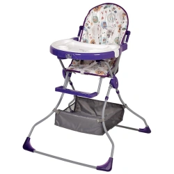 Polini kids 252 "Owls" highchair purple, article number 0001458-07