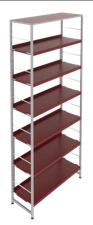 Metal shelving unit 900x300x2052 mm