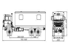 Cargo-passenger workshop truck, model 677511, on chassis URAL 4320-78, URAL 4320-80, URAL 4320-82, URAL 4320-84, according to TU