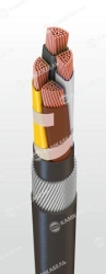 Power cable with copper conductors insulated with cross-linked polyethylene for voltage 3 kV of PvKShp grade according to TU 16.