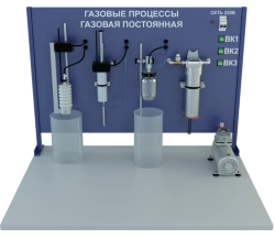Training stand "Gas processes and gas constant" (study of isothermal, isobaric, isochoric, polytropic processes;