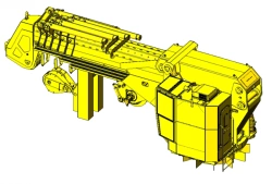 Crane ship electrohydraulic manipulator with telescopic boom