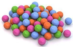 6 cm balls (100 pcs. in a net)
