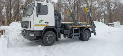 WERNOX 67077-5N32 container refuse truck, modifications 67077E-53, with GVW from 20000 kg, on MAZ-534026 chassis.