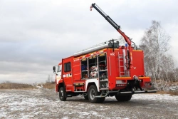Fire-rescue vehicle APS-(0,5-3,0)-?, type 58812K43265, modification 58812S, on chassis KAMAZ-43265-D5.