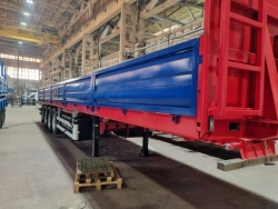 Semitrailer Politrans 94165-081. Wheel axle "Plant", 1201-241002. Tyre 385/65/R22,5. In version: metal platform, with b