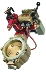 Hydraulically driven butterfly valves