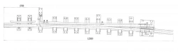 Curved frame rail of P65 type with straight shank of project NLPTP.668.342.103-01