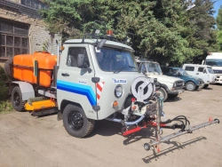 Multifunctional combined machine MKM-1904-04 with mounted equipment