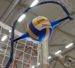 Manual simulator for practising a volleyball kick