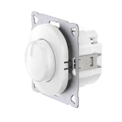 CADUCEUS ALING EON Flush-mounted dimmer switch LED rotary push switch 1-100W, universal, white, art. no. E6175.0