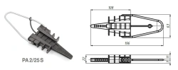 Anchor clamp for input conductors PA 2/25 S