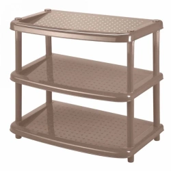 4312403; Shoe rack "PAOLA" 3 shelves 490X310X545 mm (brown)