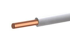 Wire for electrical installations PuVng(A)-LS with copper conductive core, insulated with polyvinylchloride plasticate.