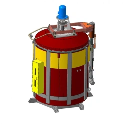Shaft type SCO electric resistance furnace
