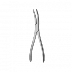 TSH-04-191-17 Sequestral forceps ?1, curved along the rib, 170 mm