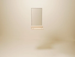 Shipboard non-metallic furniture. Washbasin with mirror and shelf RBPG