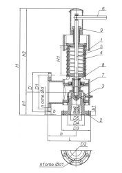 Spring loaded safety relief valve T-31MS-1