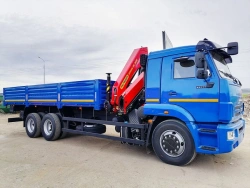 Vehicles of modifications 4388F1-10 - flatbed platform with CMU on the basis of KAMAZ chassis, type 65117, modifications 65117-
