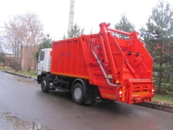 Rear-loading rubbish truck KO-427-34 (based on MAZ chassis: 5340C2, 534025)