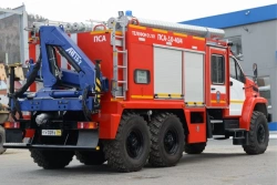 Fire and rescue truck PSA-3,?-?, type 5881S, modification 5881S3, on chassis Ural-4320-6951-70, 4320-6951-72, 4320-6951-74.