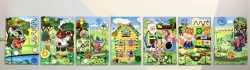 Set of bisiboards (didactic panels) wall mounted Fairy tales. Fairy Tales COUNTRY series