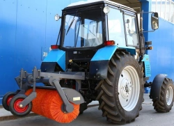 Machinery and equipment for public utilities: brushing equipment (broom attachments) utility broom machine, model MK-4