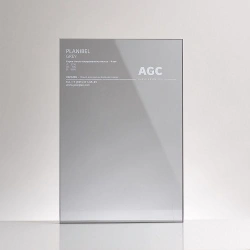 10 mm thick oil-coloured glass Planibel Grey trade mark