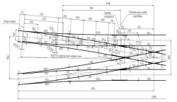 Crossing ramp type P65 grade 2/6 with 4,8 m track spacing of project 2519.00.000-07