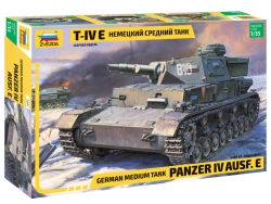 Assembled model "German medium tank T-IV E"
