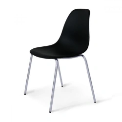 Plastic chair on metal frame Model: ST of "Edelwood" trade mark