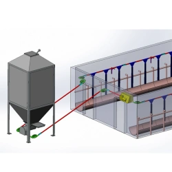 Dry feeding system with capacity up to 1500kg/hour